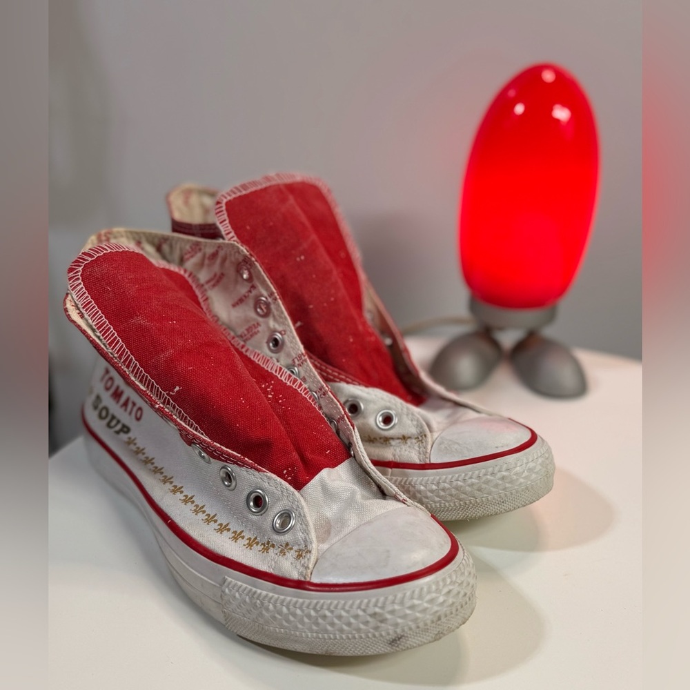 Unique and creative, the Converse X Andy Warhol Colaboration. Worn3x Mens 7 US❤️ - Picture 4 of 16